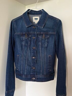 Old Navy Blue Denim Jacket with Button Front